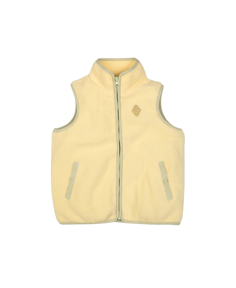 The Sunday Collective Unisex Polar Fleece Vest - Little Kid, Big Kid In Yellow
