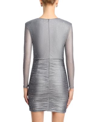Embellished Exaggerated Cowl Neck Dress - Exclusive