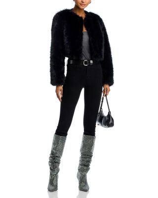 Faux Fur Bolero Jacket - Exclusive