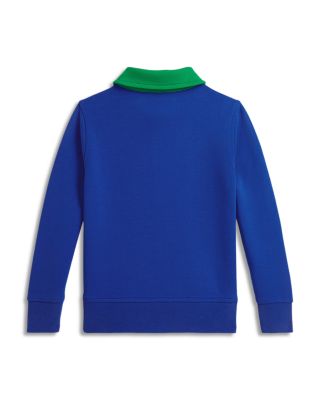Boys' Double Knit Collared Sweatshirt - Little Kid