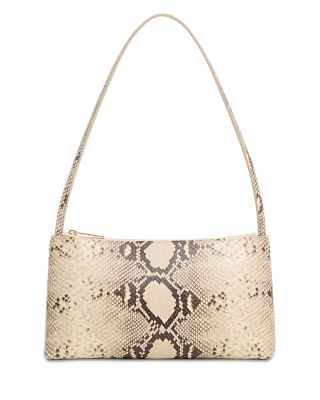 Gaia Embossed Leather Shoulder Bag