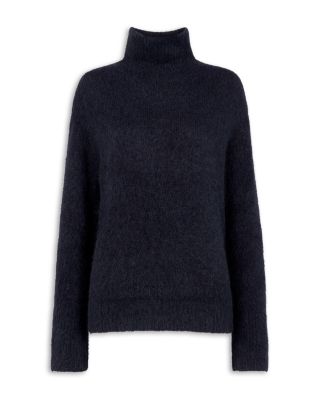 Alpaca Blend Funnel Knit Sweater