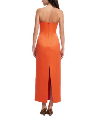 Ava Appliqu&amp;eacute; Floral Bustier Maxi Dress