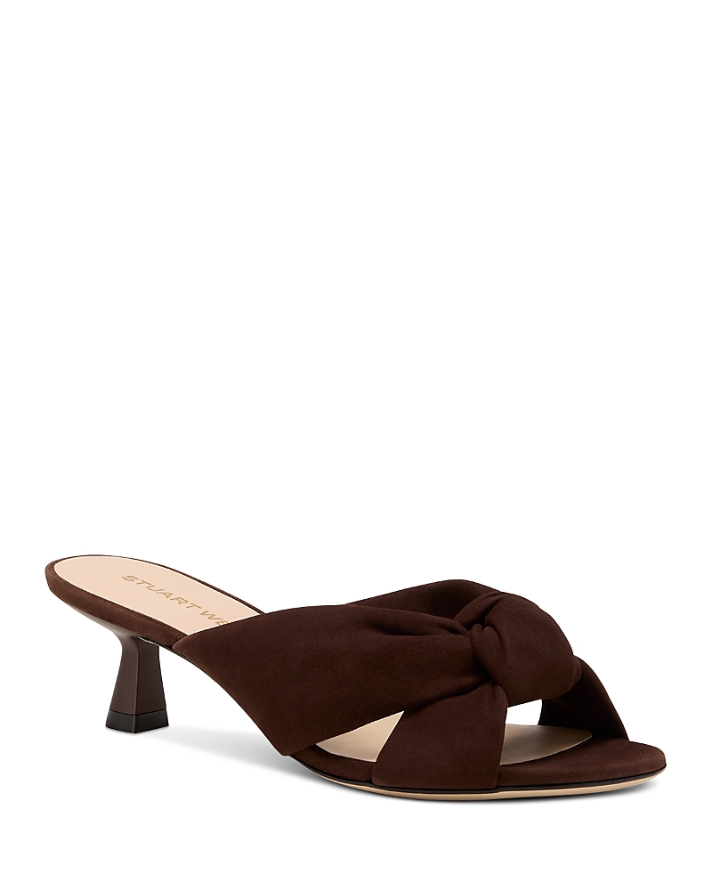 Stuart Weitzman Women's Soplaya 50 Slides In Brown