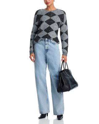 Argyle Metallic Crewneck Sweater - Exclusive