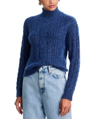 Cable Knit Turtleneck Sweater - Exclusive