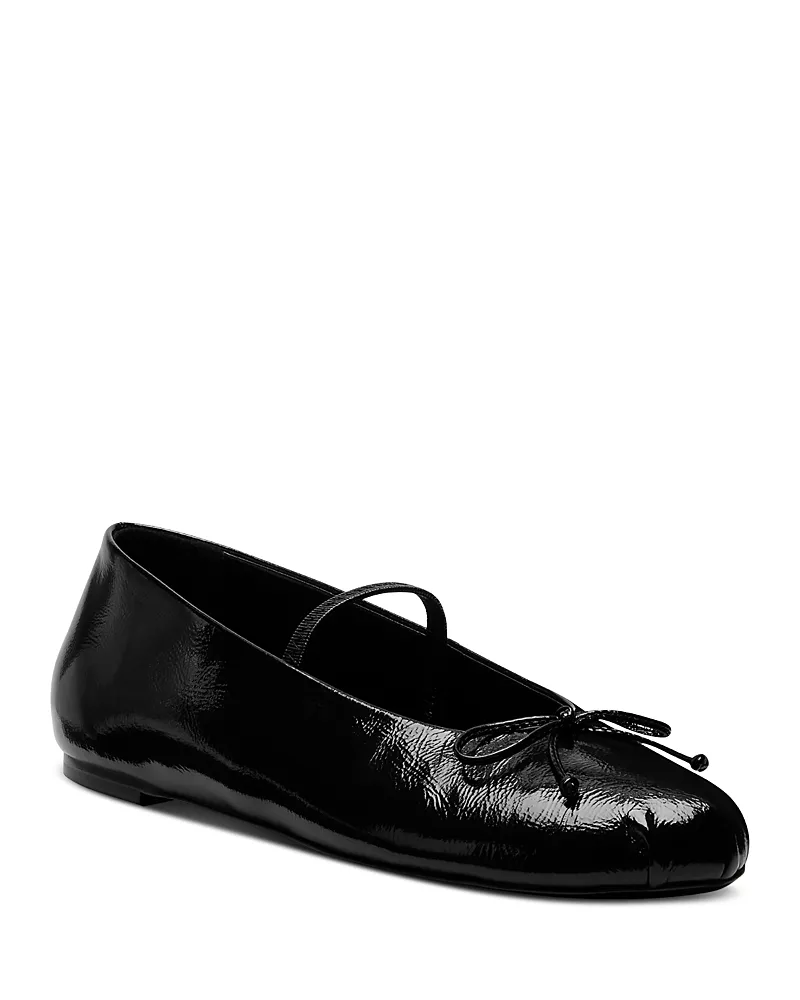 Stuart Weitzman Women's Prima Bow Ballet Flats