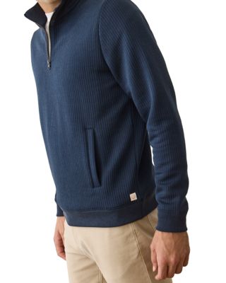 Corbet Quilted Quarter Zip Sweater
