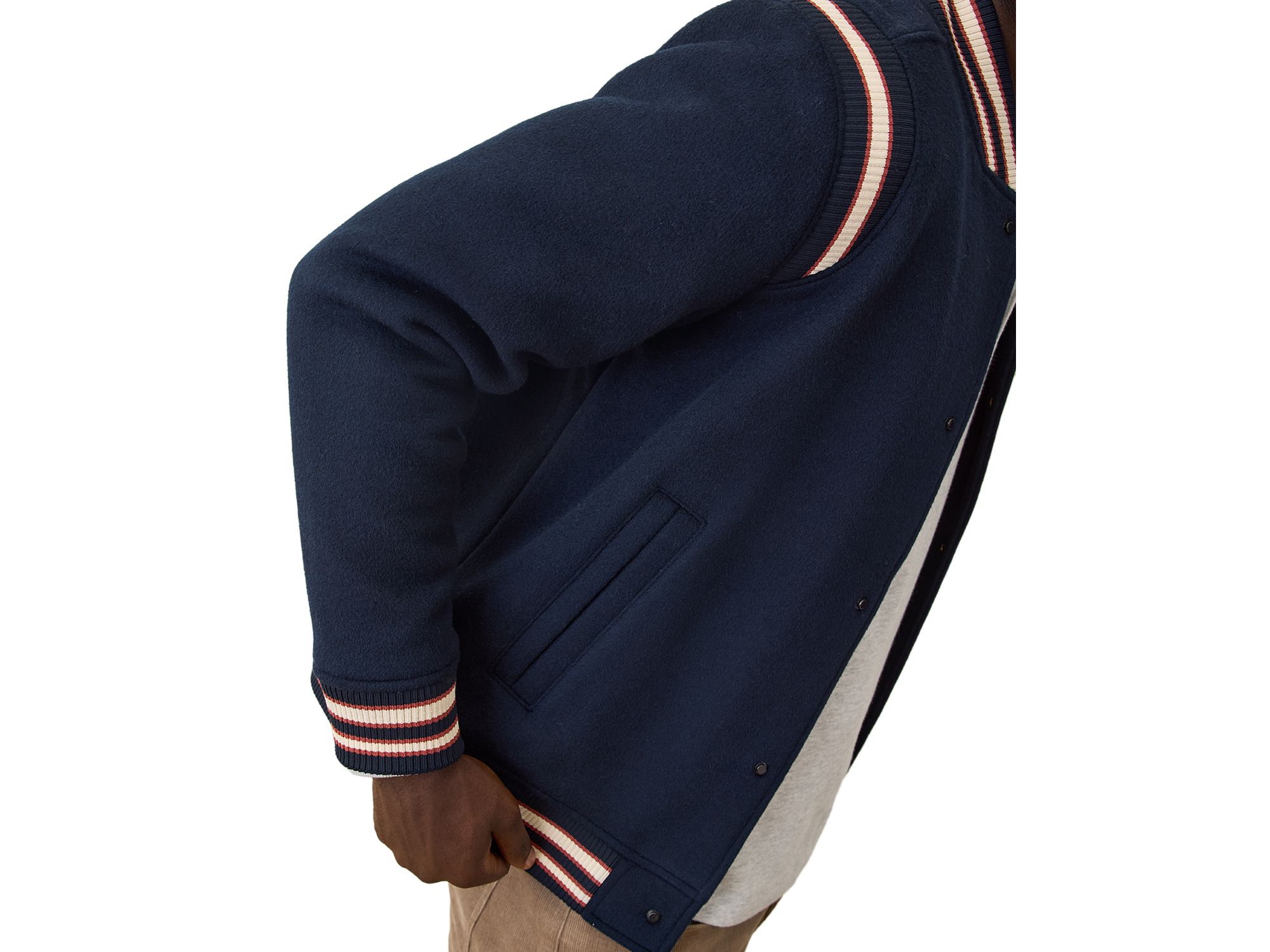Fields Wool Blend Varsity Jacket — Image 5