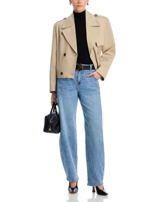 High Rise Barrel Jeans in Light Wash - Exclusive