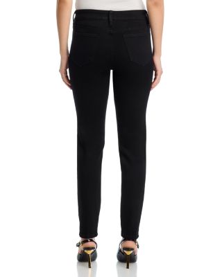 Mid Rise Skinny Jeans in Black - Exclusive