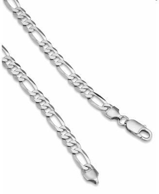  Sterling Silver Founders Figaro Bracelet