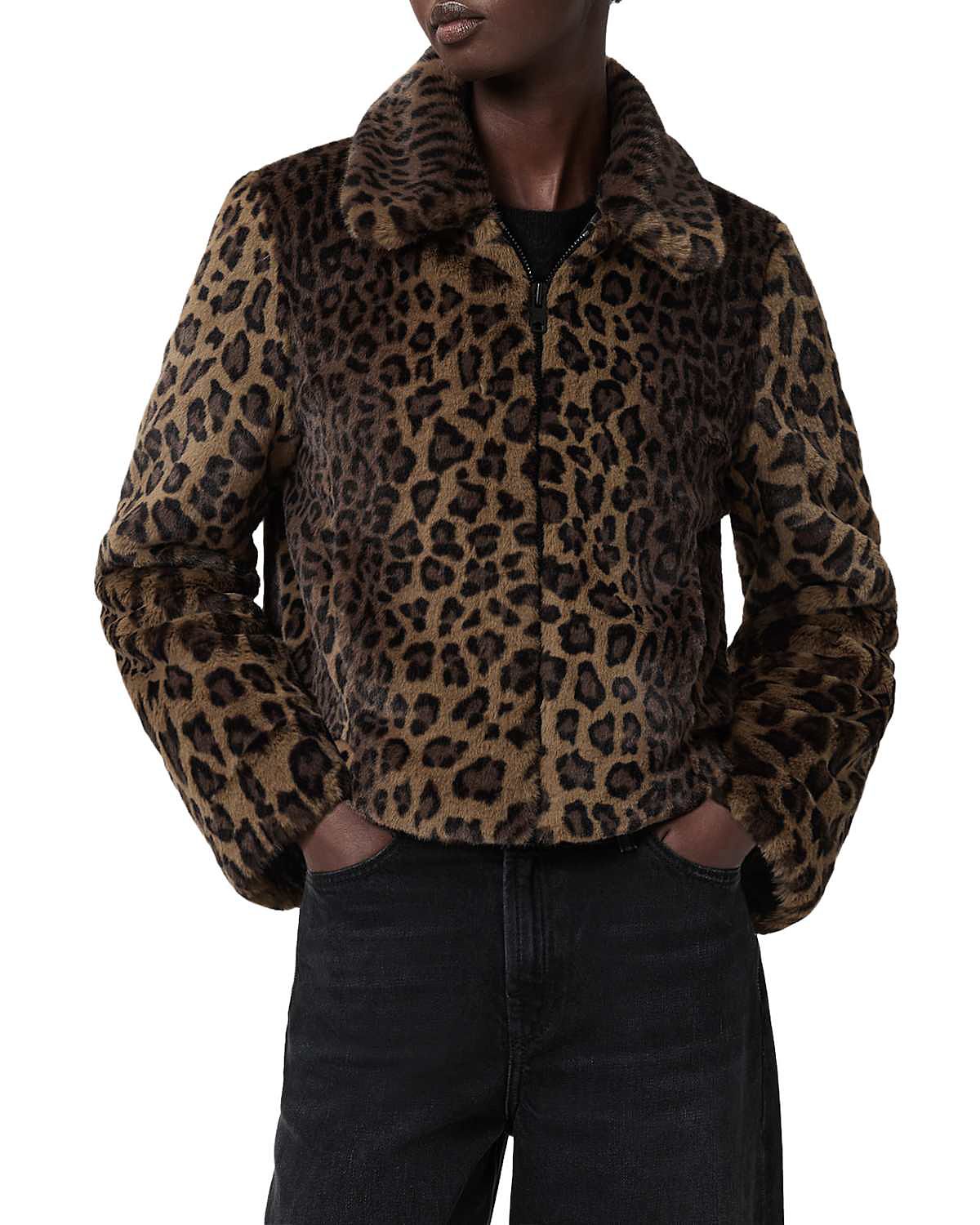 Allsaints Saye Faux Fur Jacket