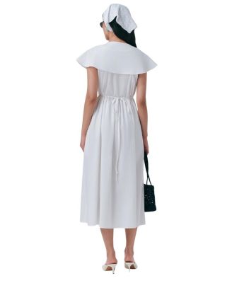 Eloise V-Neck Cotton Midi Dress