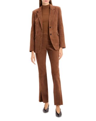 Reece Leather Two Button Blazer