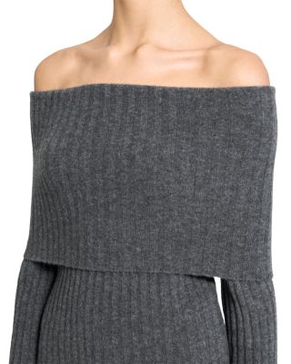 Foldover Off-the-Shoulder Sweater