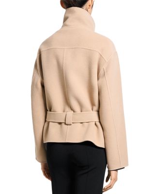 Cropped Wool & Cashmere Anorak Coat