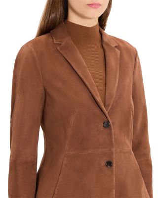 Shaped Suede Blazer