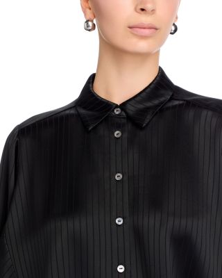 Georgia Satin Stripe Top