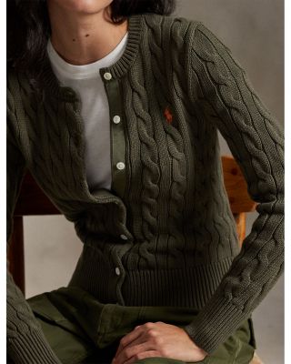 Cotton Cable Knit Cardigan