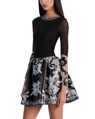 Chara Round Neck Long Sleeve Dress