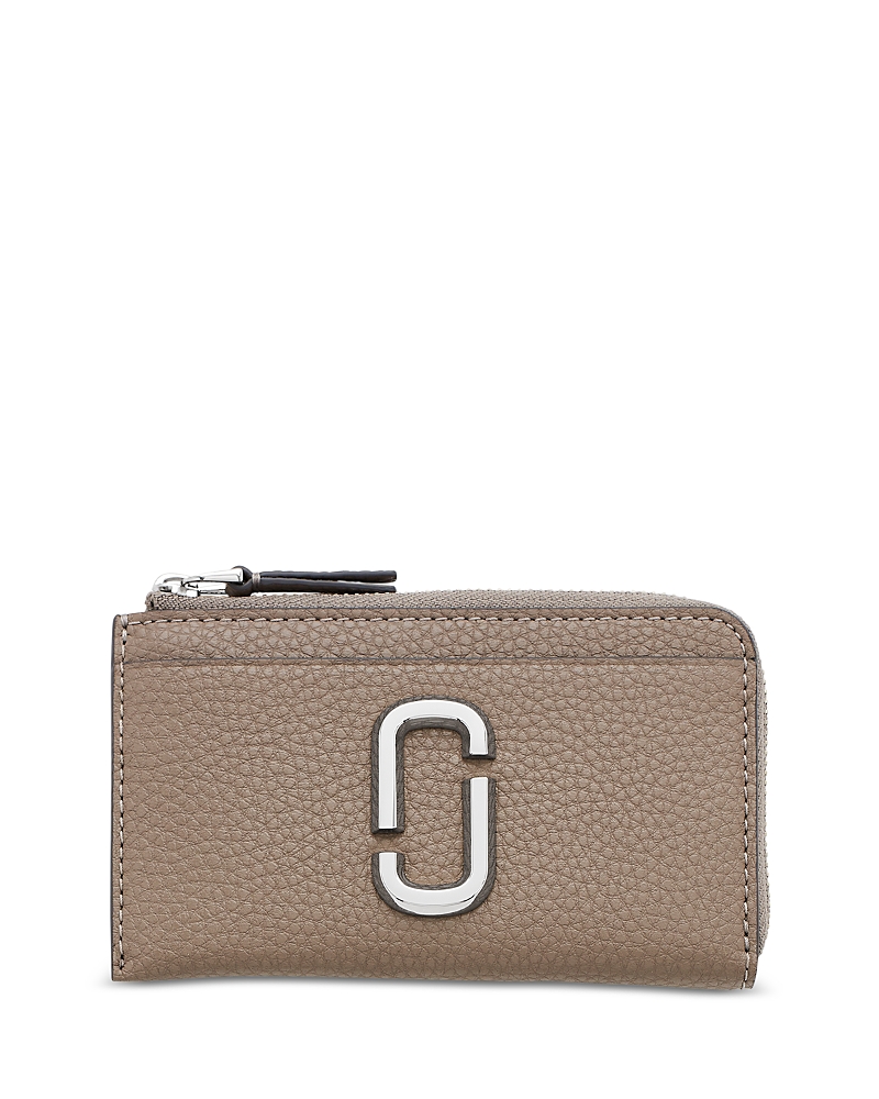 Marc Jacobs The Top Pebbled Leather Wallet In Brown