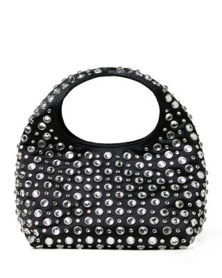 Kenzie Small Rhinestone Embellished Bucket Clutch