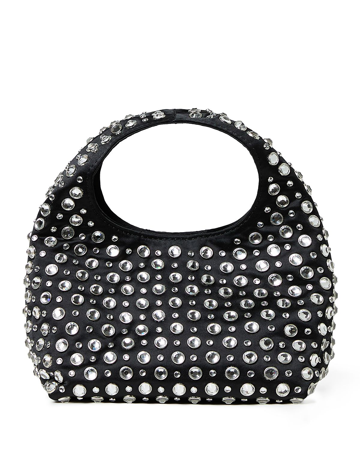 Loeffler Randall Kenzie Small Rhinestone Embellished Bucket Clutch