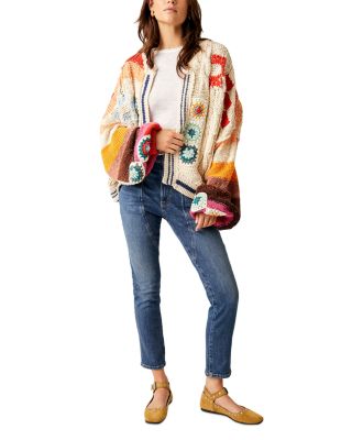 Clear Skies Mixed Stitch Drop Shoulder Cardigan