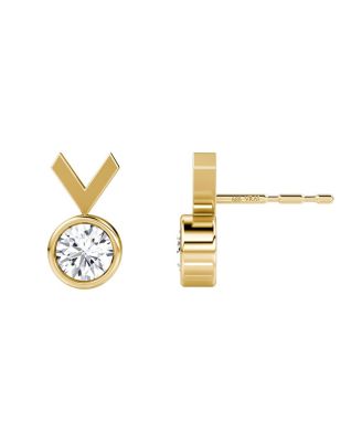  Arrow Stud in 14K Gold, 0.50ctw Round Brilliant Lab Grown Diamond