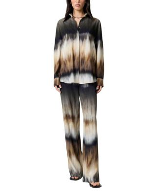 Tie-Dye Wide-Leg Pants