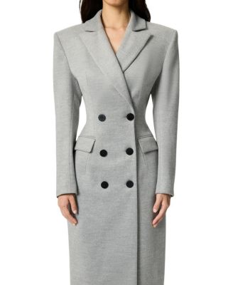 Structured Double-Breasted Maxi Coat