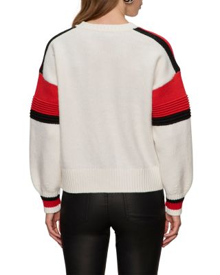 Sporty Stripe Crewneck Sweater