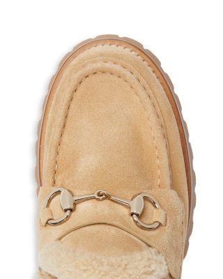 Women's Suede Horsebit Loafers