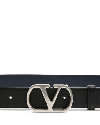Reversible Leather Monogram Belt