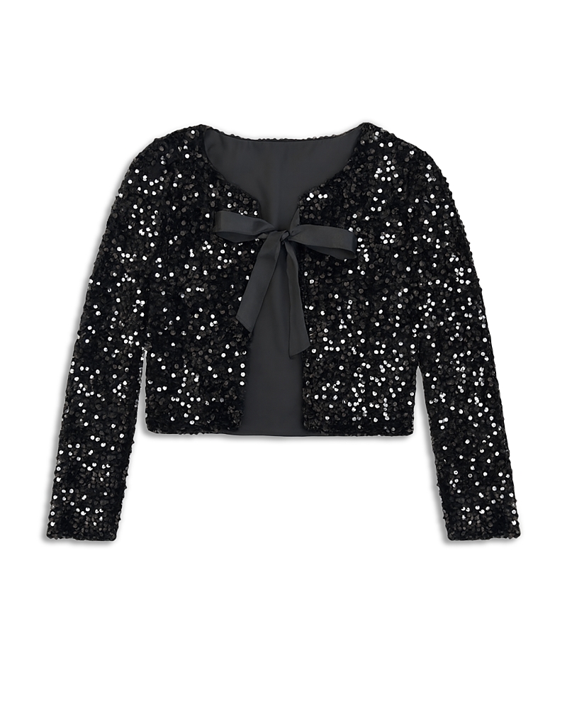 Katiejnyc Girls' Tween Misha Cardigan - Big Kid In Black