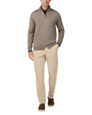 Extra Fine Merino Wool Full Zip Sweater 