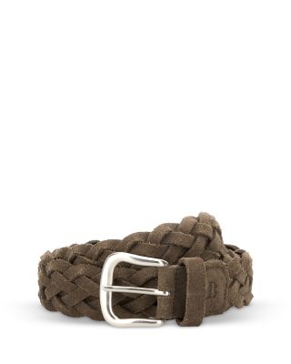 Suede Leather Braided Belt