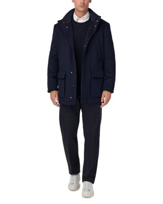 Wool and Cashmere Padded Car Coat