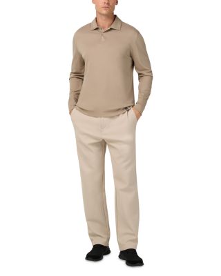 Pima Interlock Long Sleeve Polo