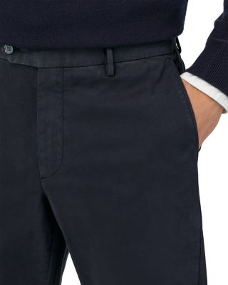 Garment-Dyed Stretch Cotton Trousers