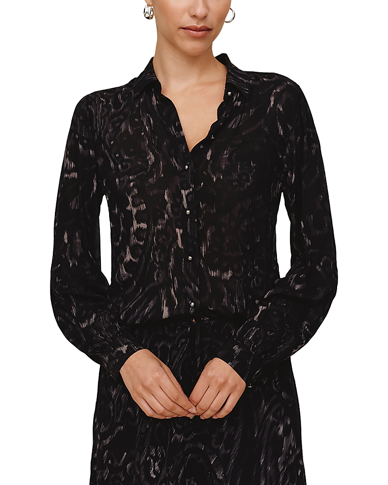 Bella Dahl Printed Shirt In Black