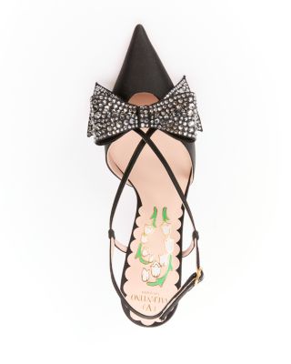 Women's Bow Slingback Pumps