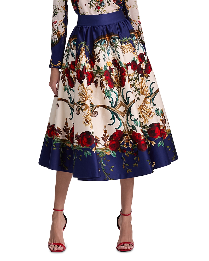 Alice And Olivia Nilda Voluminous Skirt In Multi