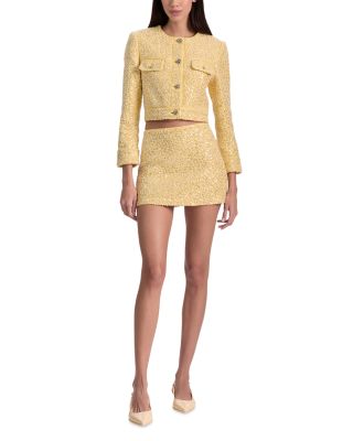 Ecenia Embellished Tweed Skirt