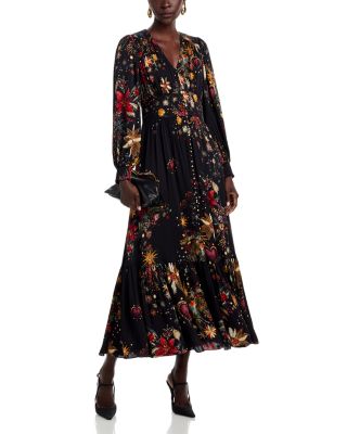 The Sophie Floral Metallic Dress