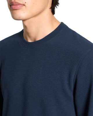 Delroy in Studio T Jacquard Relaxed Fit Long Sleeve Tee