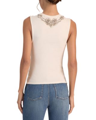 Dede Rhinestone Embellished Tank Top
