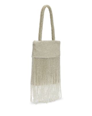 Valentina Mini Beaded Satin Shoulder Bag