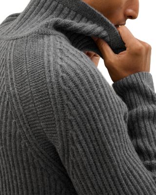 Half Zip Cashmere Funnel Sweater